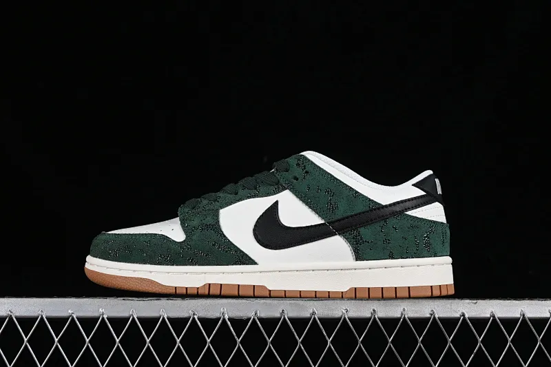 All categories Nk SB Dunk series Nk SB Dunk Low low-top sneakers Nk Dunk Low "Green Snake" white-green snake pattern SB low-top casual sports skateboard shoes FQ8893-397